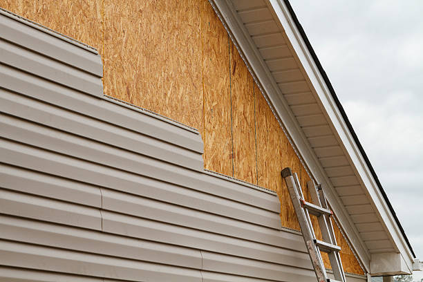 Professional Storm Damage Siding Repair technician working in Pendleton, NC
